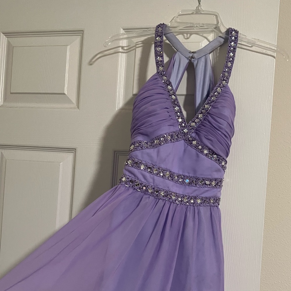 Beautiful purple prom dress